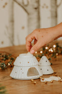 White Christmas Tree Wax/Oil Burner