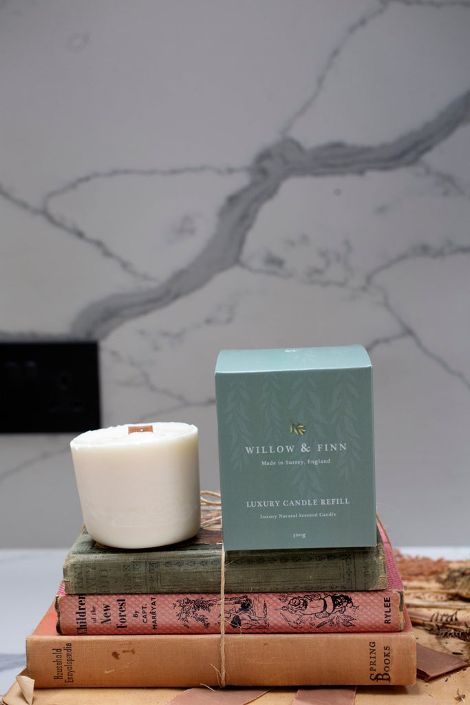 And So to Bed Mood Boosting Candle Refill - Willow & Finn Candles