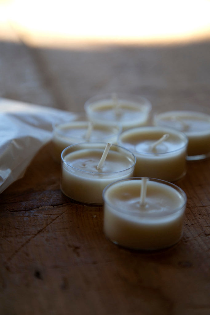 Soy Wax Tea Lights - Unscented - 6 pack - Willow & Finn Candles
